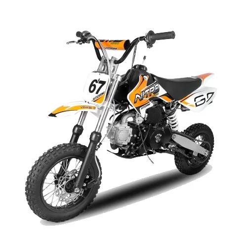 Купить кроссовый мотоцикл NITRO Dirtbike Storm 110cc 12/10 с электростартером
