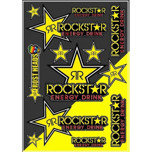 Наклейки для мотоциклов и квадроциклов Rockstar Yellow