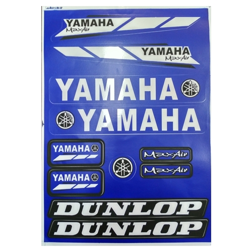 Купить наклейки Yamaha Dunlop blue A4