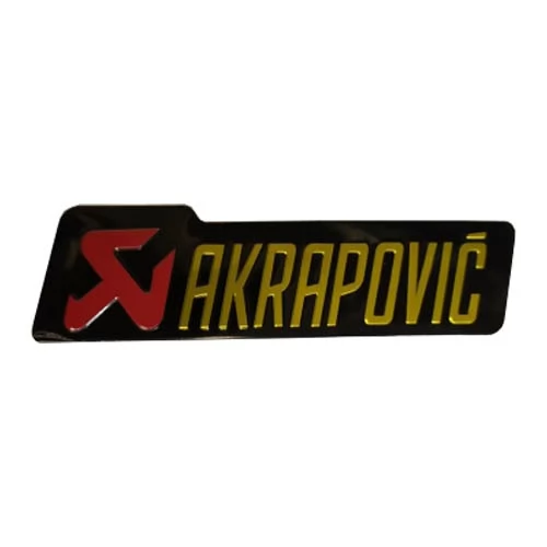 Купить наклейку на глушитель 3d AKRAPOVIC горизонтальную