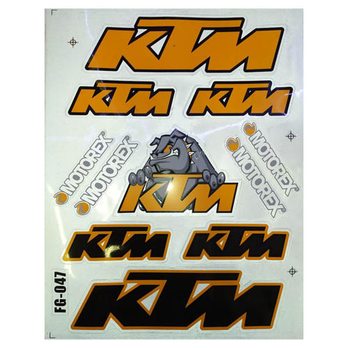 Купить наклейки KTM MOTOREX A4