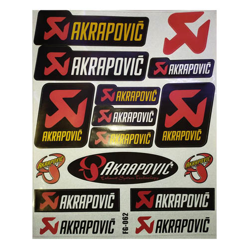 Купить наклейки Akrapovic A4
