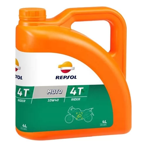 Купить масло четырехтактное 10W40 минеральное REPSOL Moto Rider 4T 4 л