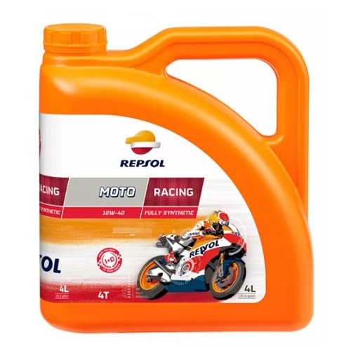 Купить масло четырехтактное 10W40 синтетическое REPSOL Moto Racing 4T 4 л
