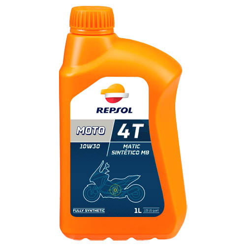 Моторное масло Repsol Moto Matic Sintetico MB 4T 10W30, 1 л