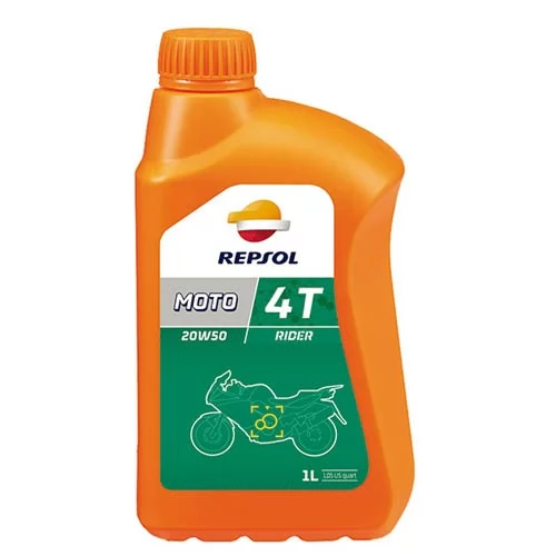 Купить масло четырехтактное 20W50 минеральное REPSOL Moto Rider 4T 1 л