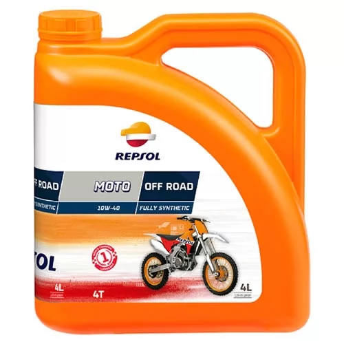 Купить масло четырехтактное 10W40 синтетическое REPSOL Moto Off Road 4T 4 л