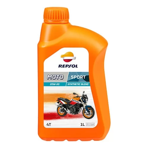 Купить масло четырехтактное 20W50 полусинтетическое REPSOL Moto Sport 4T 1 л