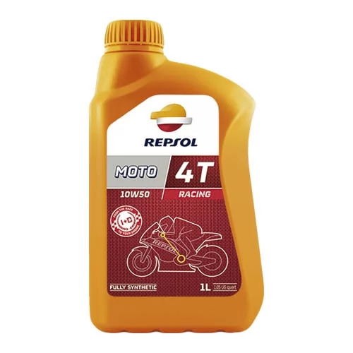 Купить масло четырехтактное 10W50 синтетическое REPSOL Moto Racing 4T 1 л