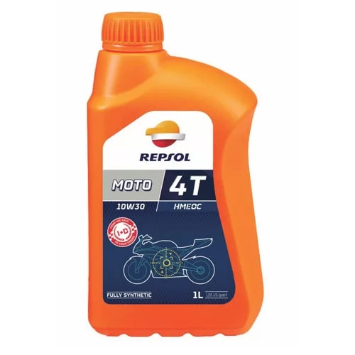 Купить масло четырехтактное 10W30 синтетическое REPSOL Moto Racing HMEOC 4T 1 л