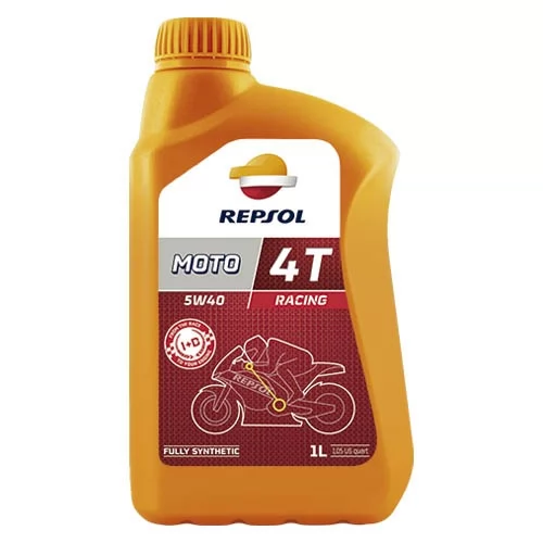 Купить масло четырехтактное 5W40 синтетическое REPSOL Moto Racing 4T 1 л