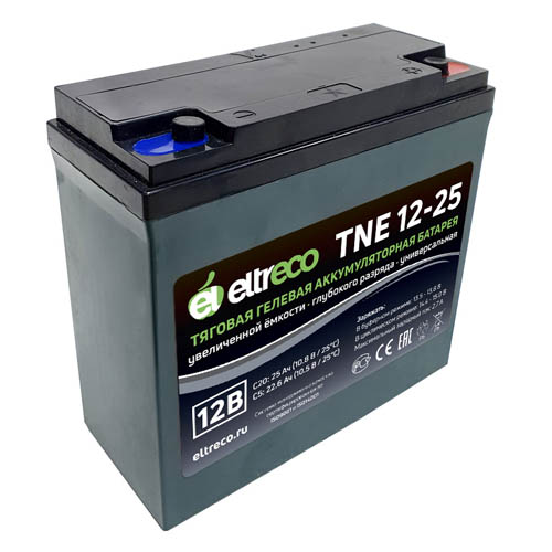 Тяговый аккумулятор Eltreco TNE12-25 (12V21A/H C3)