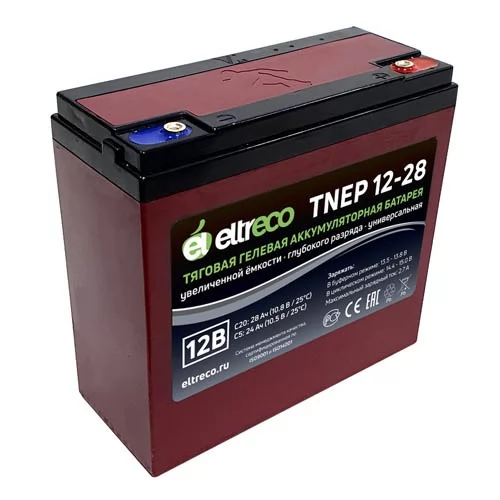 Купить тяговый аккумулятор Eltreco TNEP12-28 (12V23.5A/H C3)