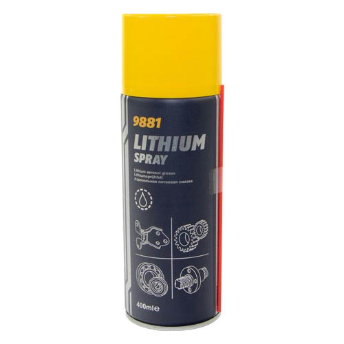 Белая смазка MANNOL 9881 LITHIUM SPRAY