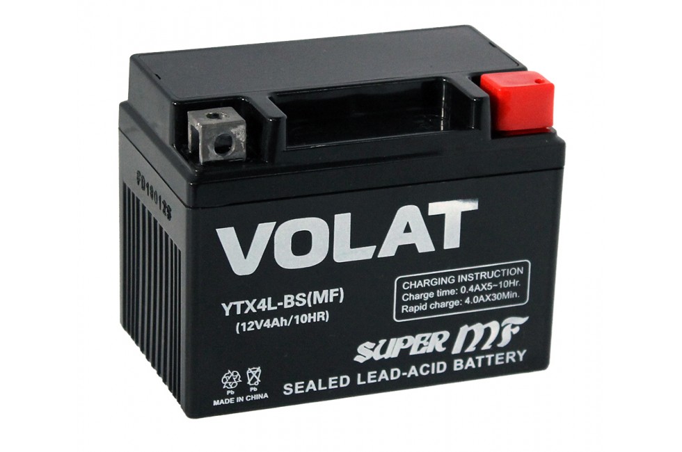Купить аккумулятор Volat YTX4L-BS AGM (4 A/H)