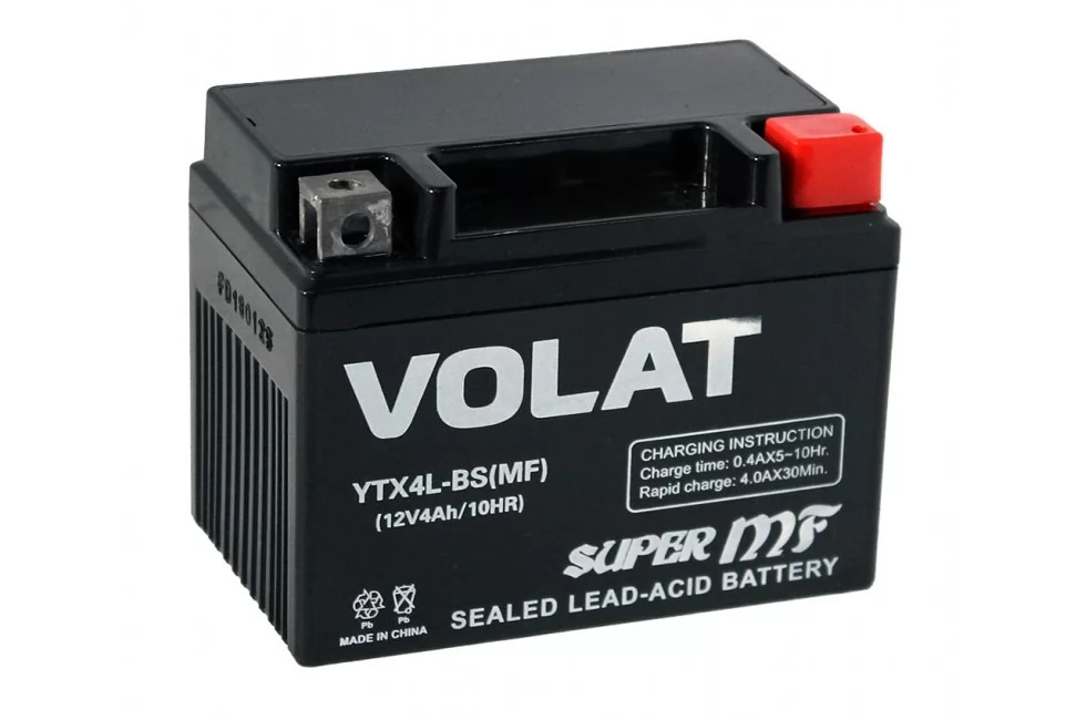 Купить аккумулятор Volat YTX4L-BS AGM (4 A/H)