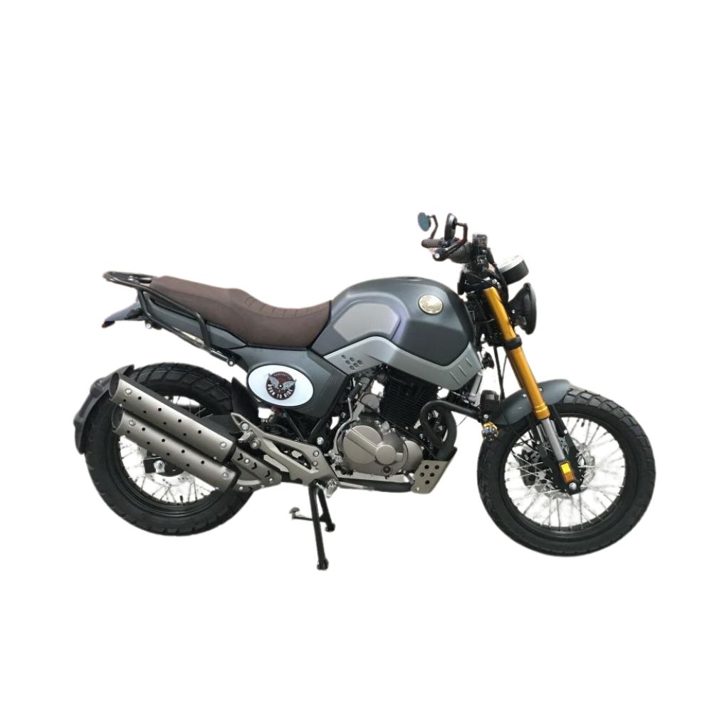 Мотоцикл QMC STREET (Scrambler) серый с ПТС