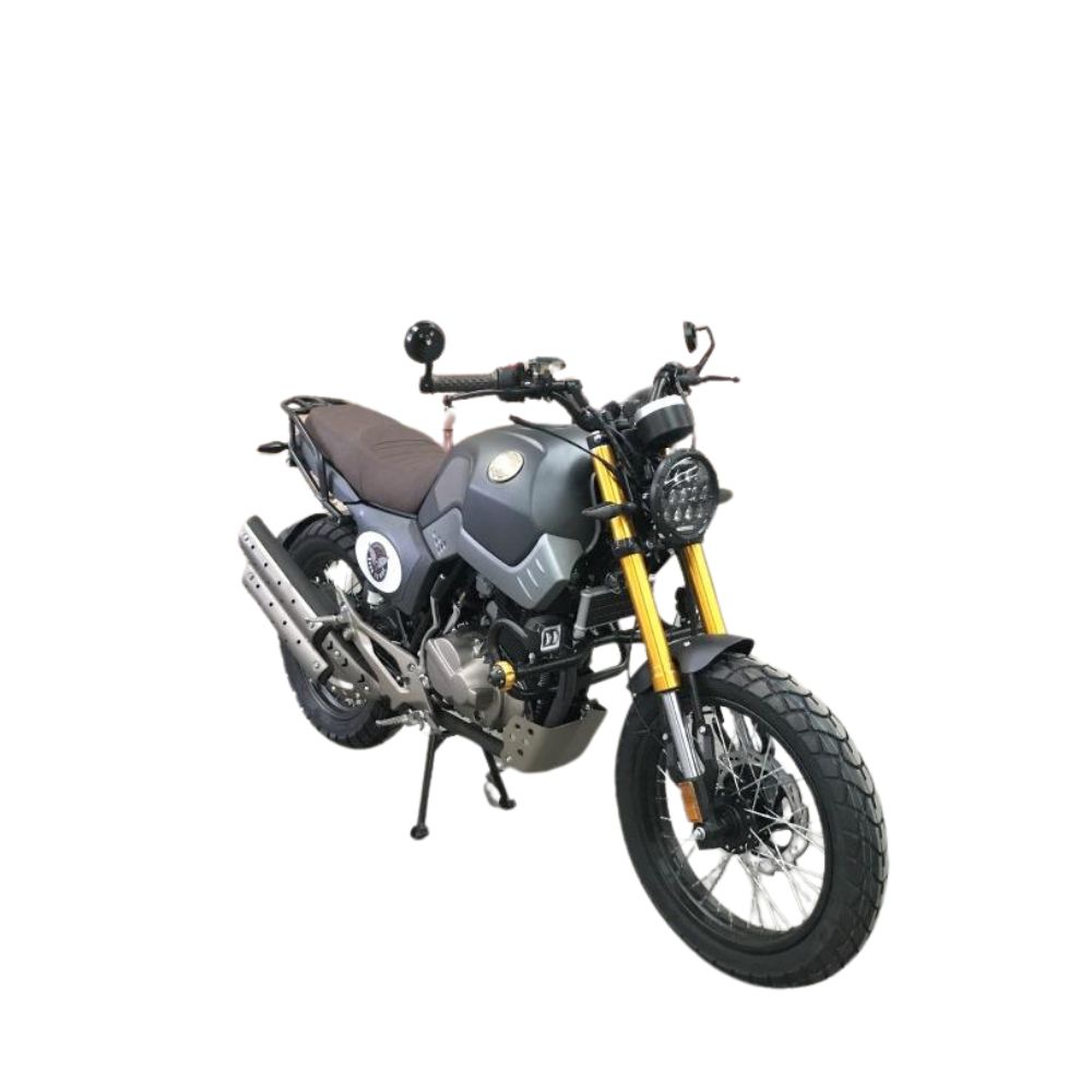 Мотоцикл QMC STREET (Scrambler) серый с ПТС