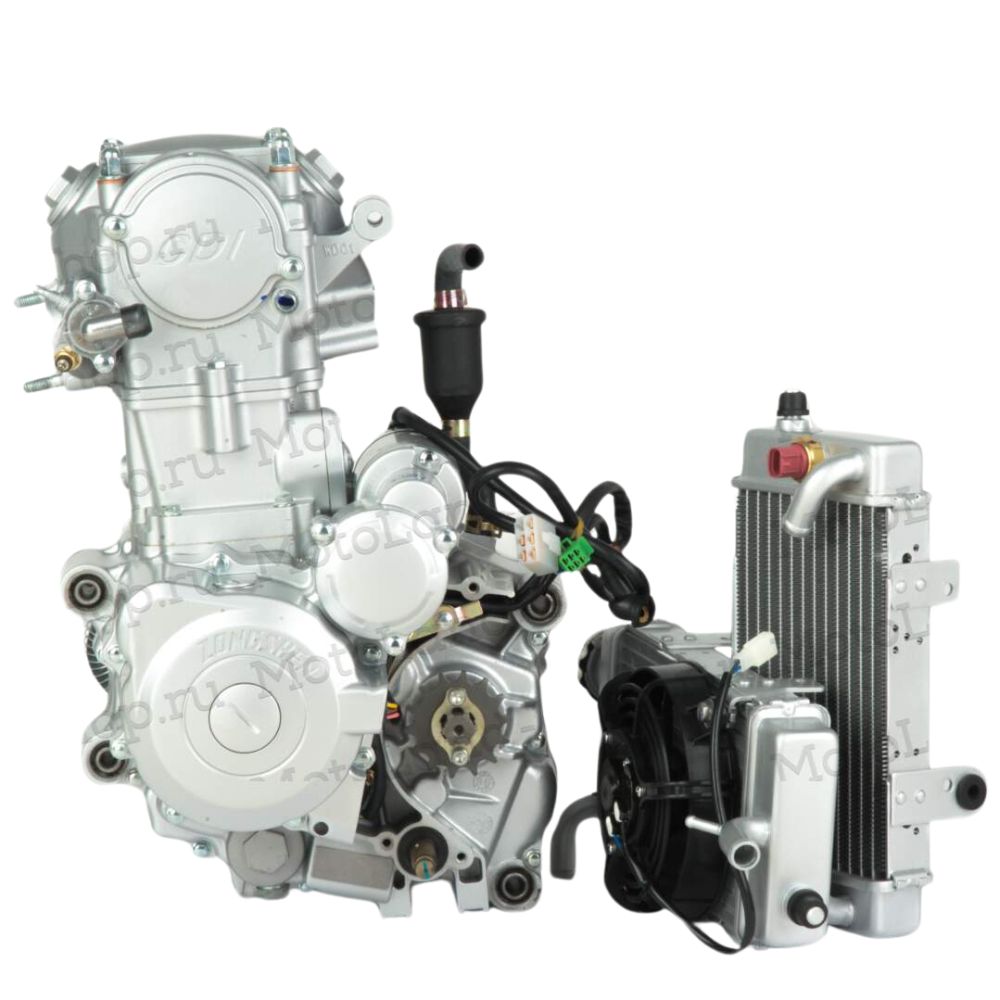 Двигатель 250см3 169MM CB250 (69x65) Zongshen 2 клапана/водянка+радиаторы