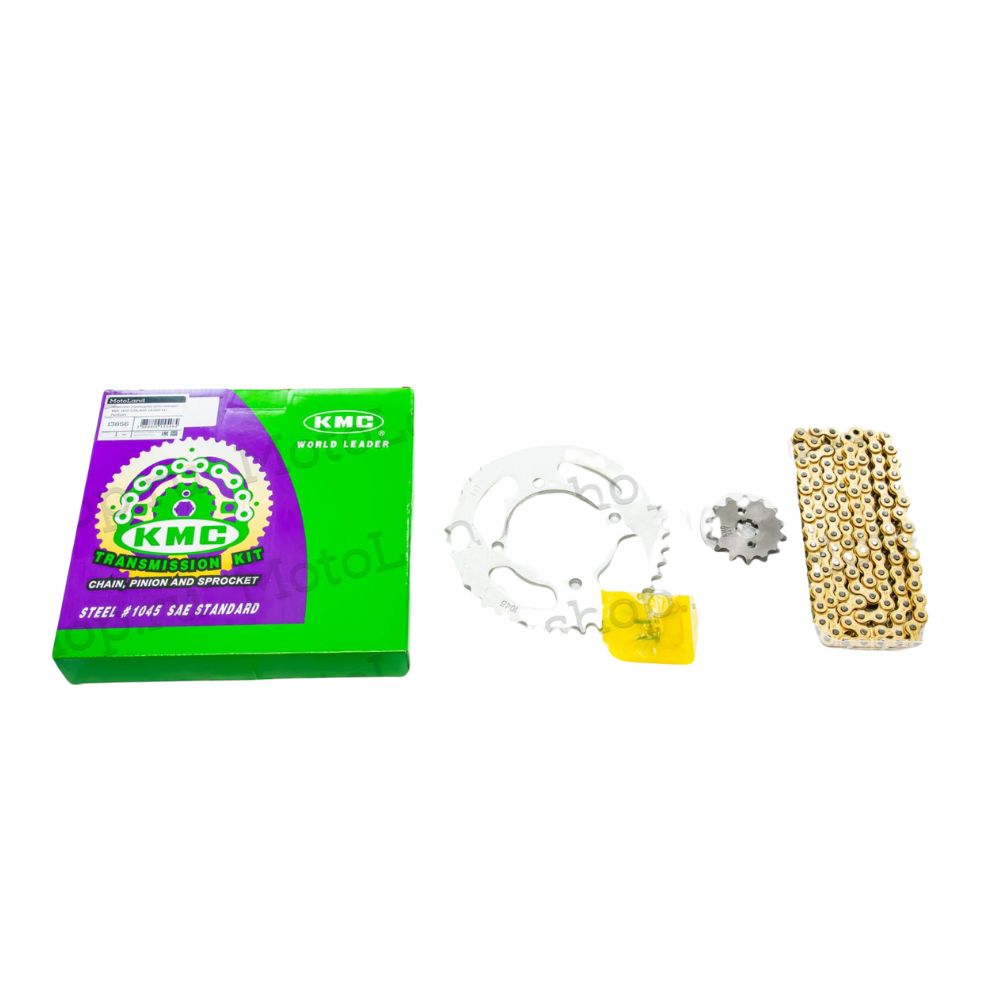 Комплект (приводная цепь+звезды) 420-120L/420-14/420-41 KMC Питбайк