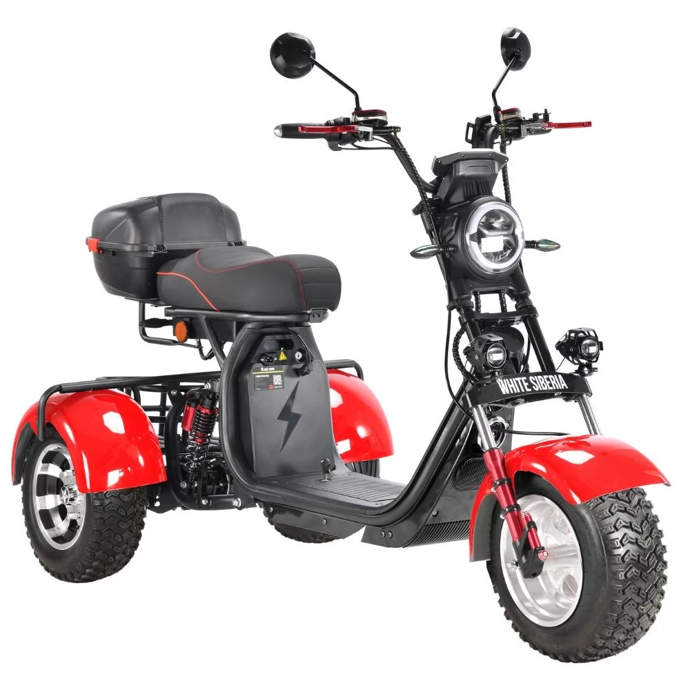 Купить электроскутер WHITE SIBERIA PRO TRIKE 3000W