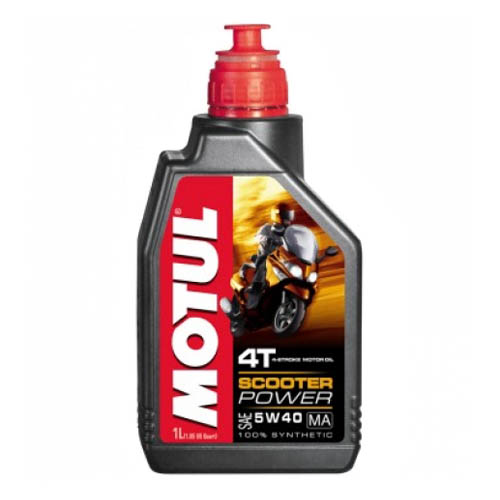 Синтетическое моторное масло MOTUL 5W40 для 4-х тактных скутеров