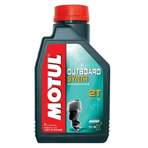Купить специальное минеральное масло мотюль для 2T подвесных моторов Motul Outboard 2T 1л