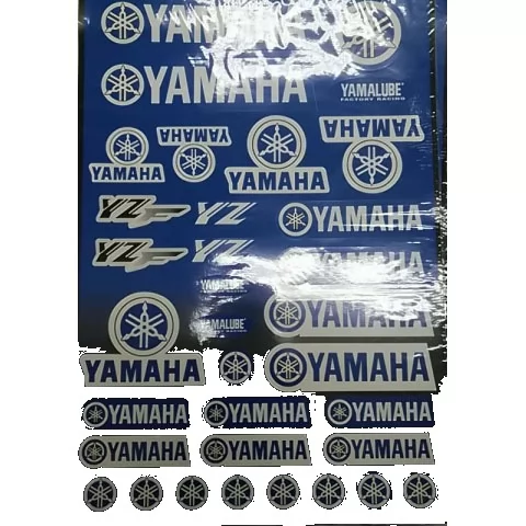 Купить наклейки на мотоцикл Ямаха Yamaha синие