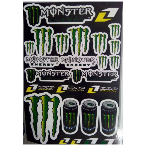Наклейки на мотоцикл ENERGY MONSTER Taurine one industries