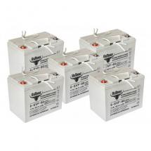 Комплект тяговых гелевых аккумуляторов  RuTrike 6-EVF-80 (60V80A/H C3)