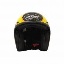 Шлем открытый с козырьком ROCKOT RM-391 Classic Flame